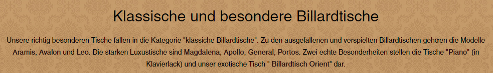 besondere-Billardtische in  Rüsselsheim (Main)